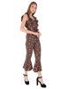 Right hand  side view-  Black Floral Jumpsuit