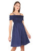 Right hand  side view-   Blue Midi Dress Formal