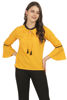 Front view-Mustard Women's Top